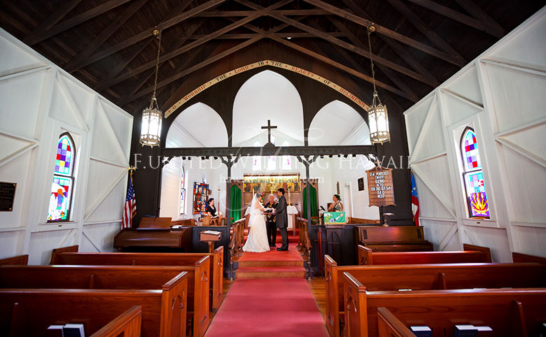 ハワイ島 クライストチャーチ教会 結婚式