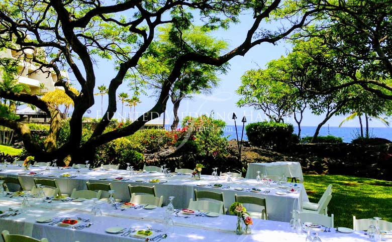 ハワイ島シェラトンコナリゾートのガーデンパーティー
